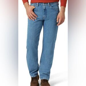 Wrangler Men's Relaxed Fit Jeans Light-Medium Wash Size 40x32